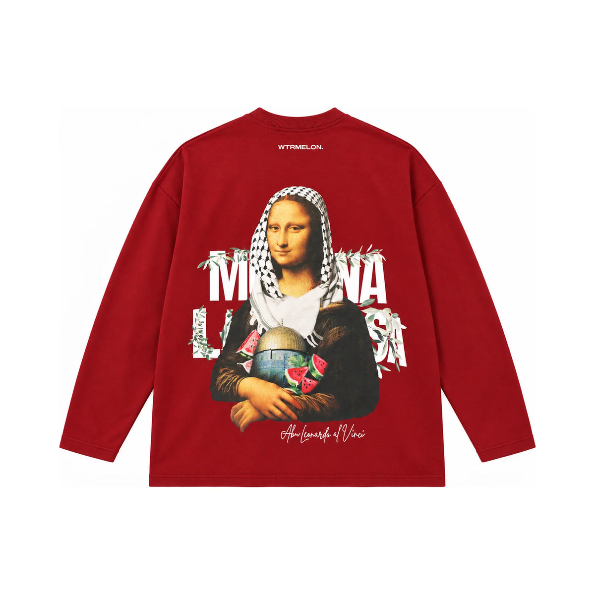 Mona Lisa Long Sleeve - Bordeaux product illustration back view