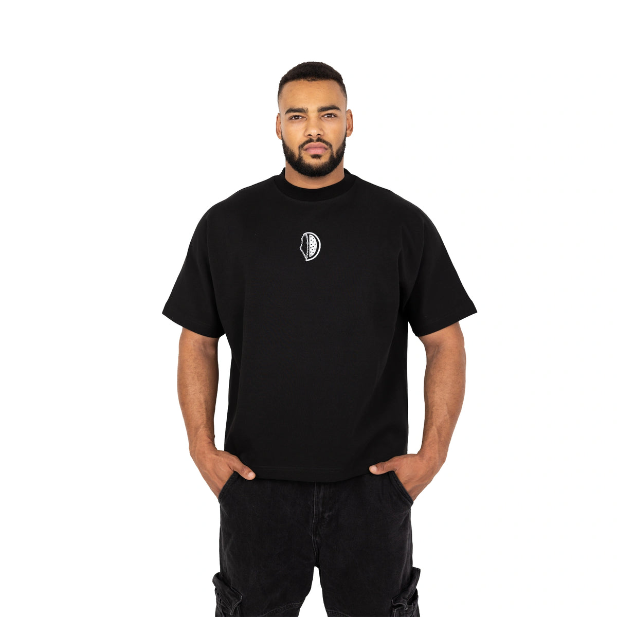 Om Lisa Black Shirt | Palestinian Art Streetwear – WTRMELON – Wtrmelon