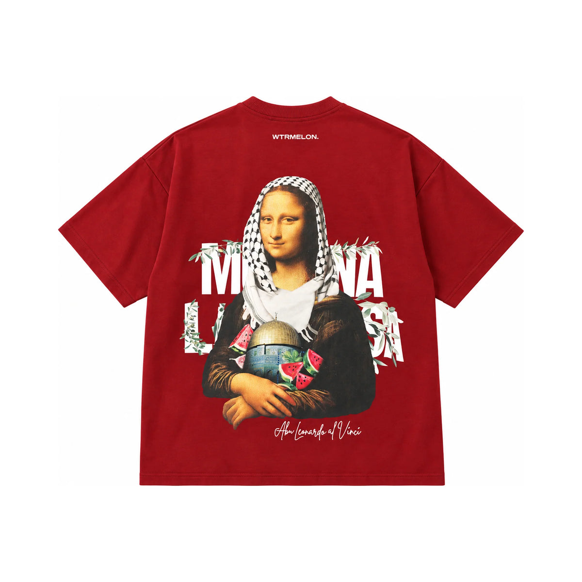 Mona Lisa Tee - Bordeaux product illustration back view