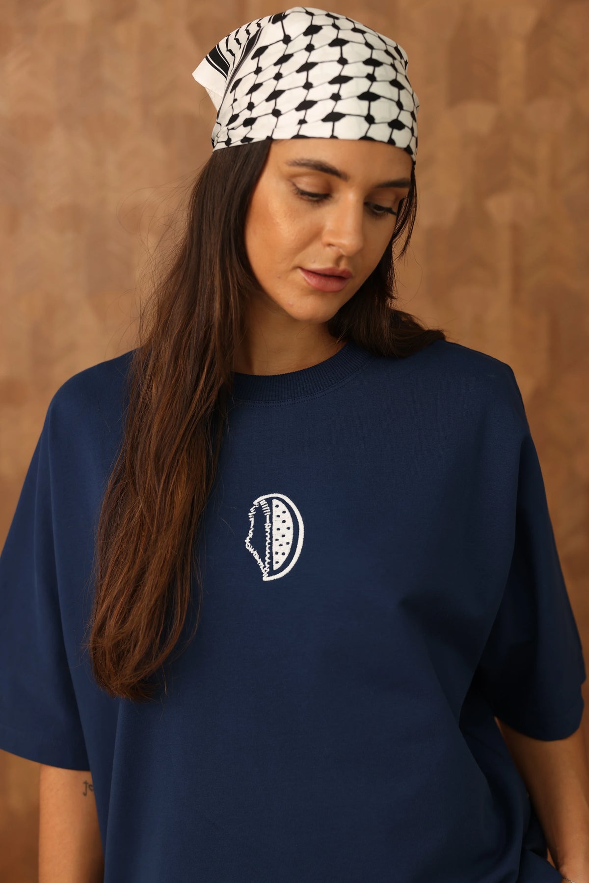 just-do-it-tee-navy full studio photograph 1459