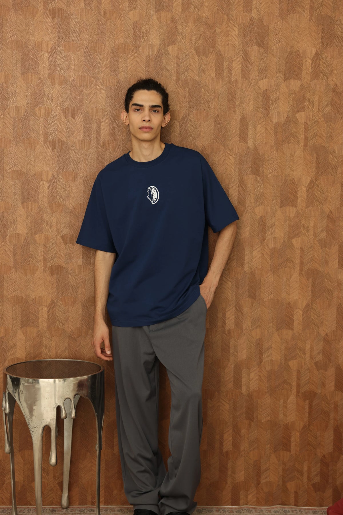 just-do-it-tee-navy full studio photograph 686