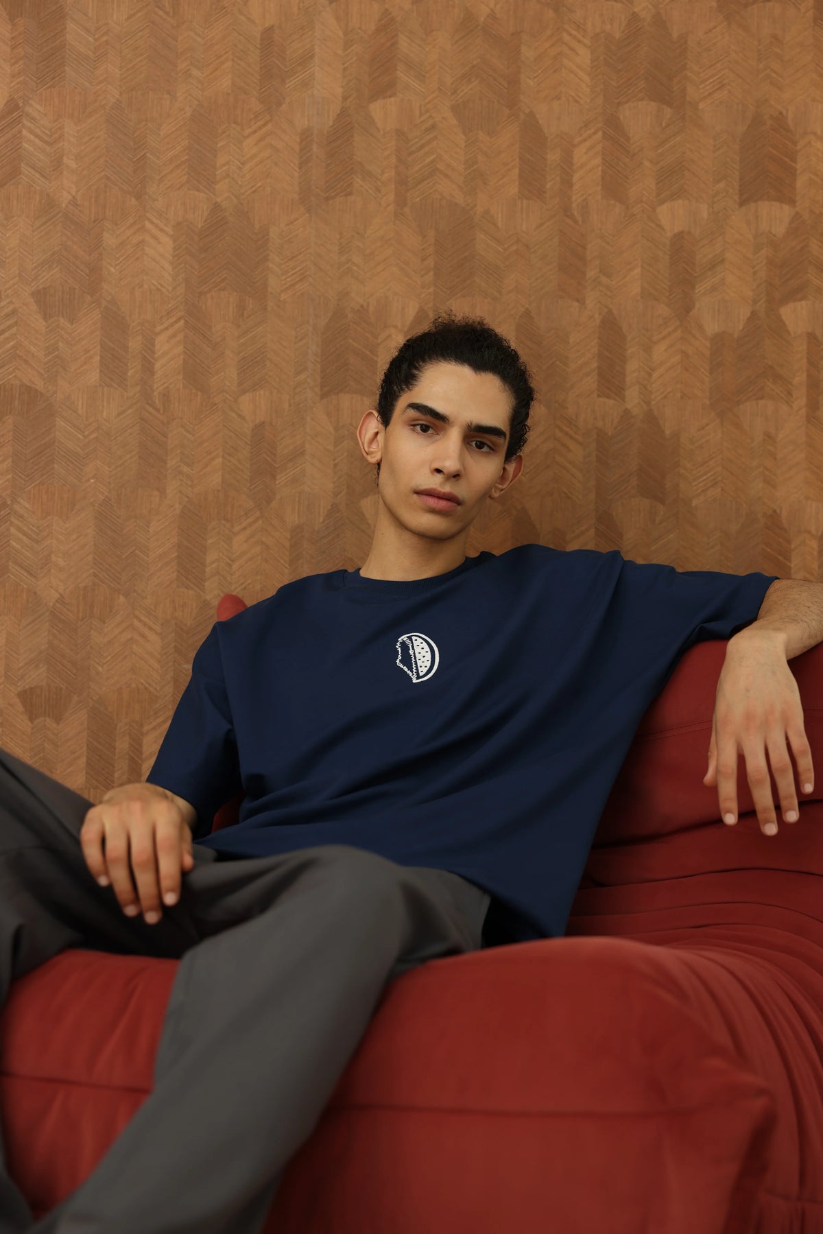 just-do-it-tee-navy full studio photograph 688